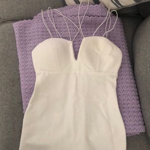 White cocktail dress